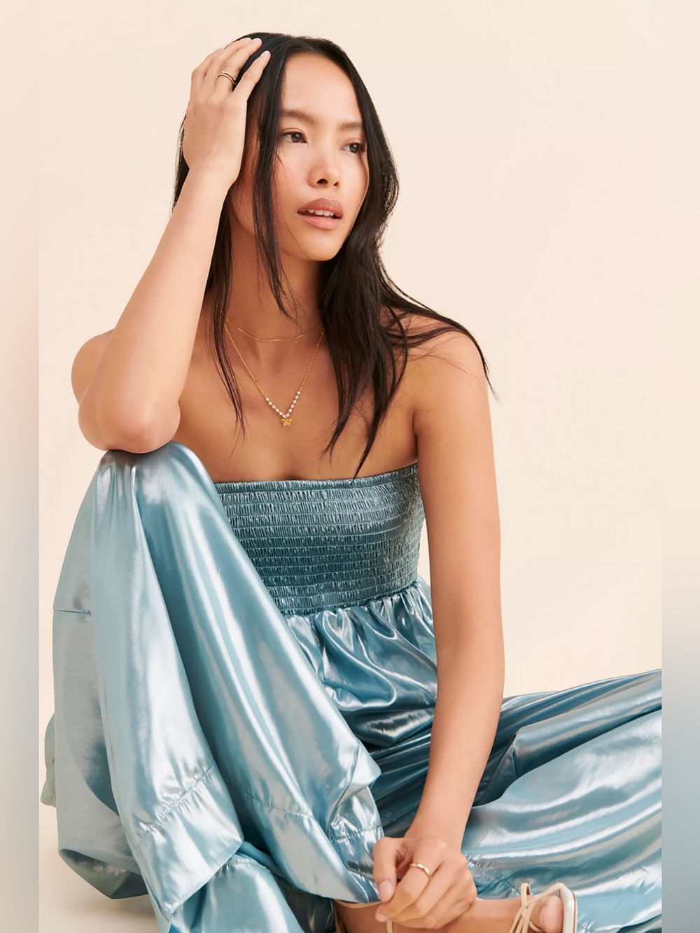 Free people Julie Metallic Jumpsuit - Picture 4 of 7